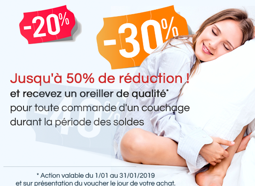 Oreillers offerts à l’achat de votre literie !