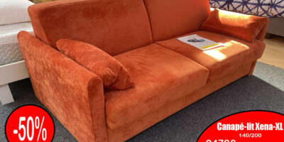 Canapé lit 140x200 Xena XL – Convertible confort en promotion -50%